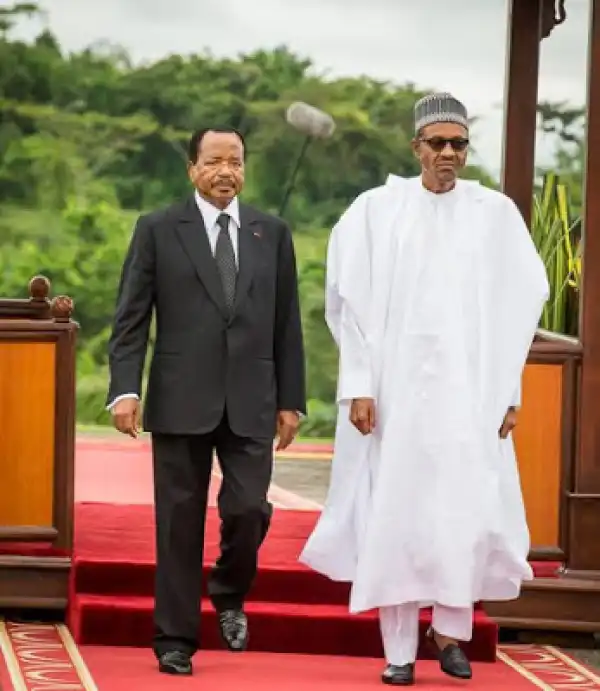 Pres. Buhari Meets With President Of Cameroon, Paul Diya [See Photos]